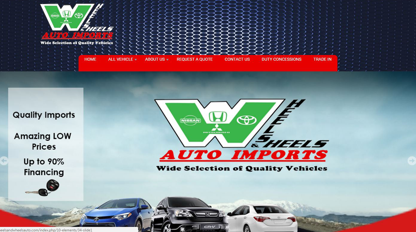 Wheels and Wheels Motors  Website image